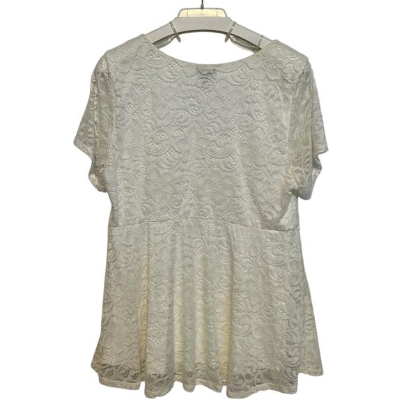 TORRID Lace Short Sleeve Top - Picture 2 of 12